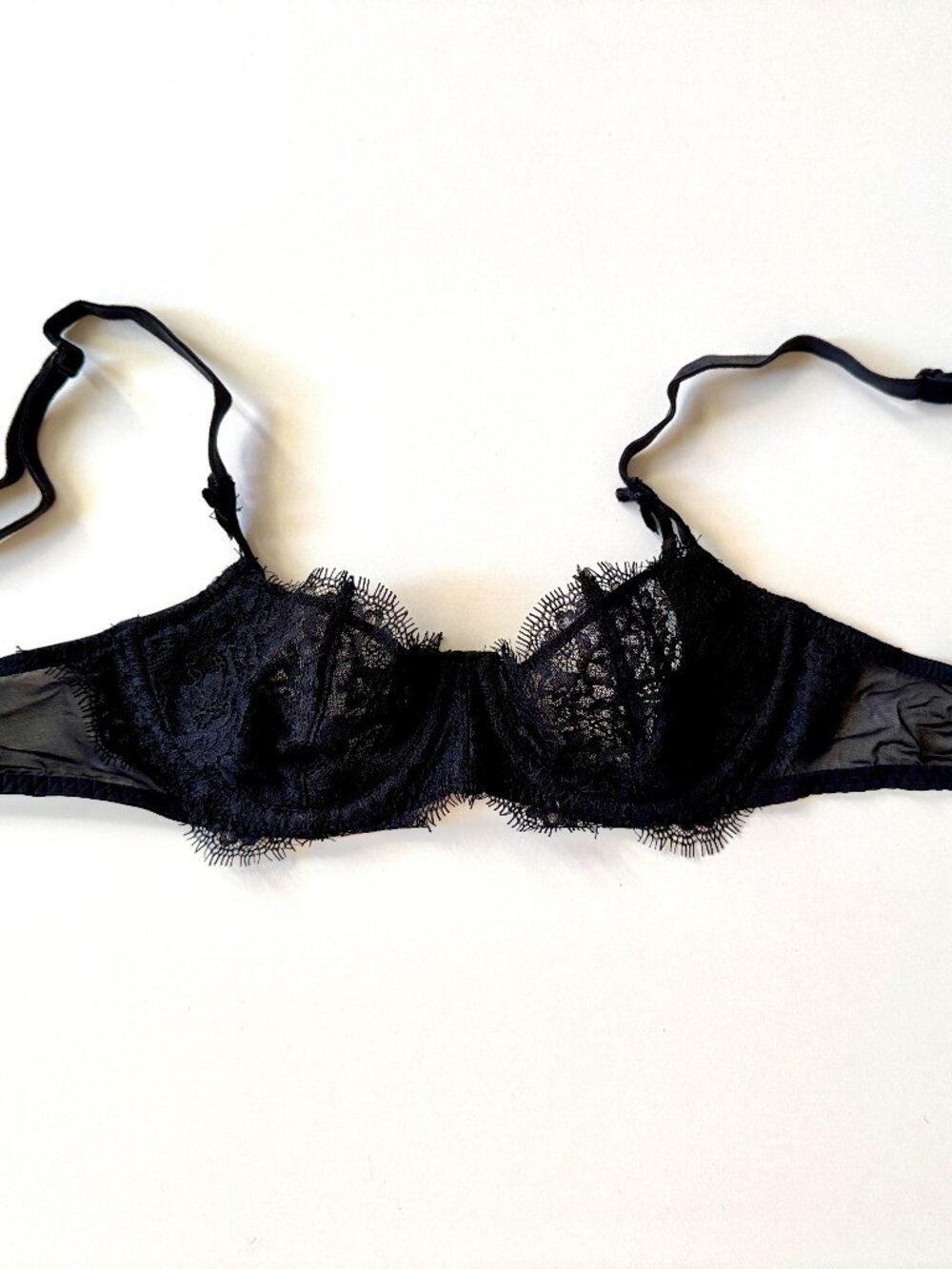 Dream Angels Wicked Unlined Balconette Bra Black 32B